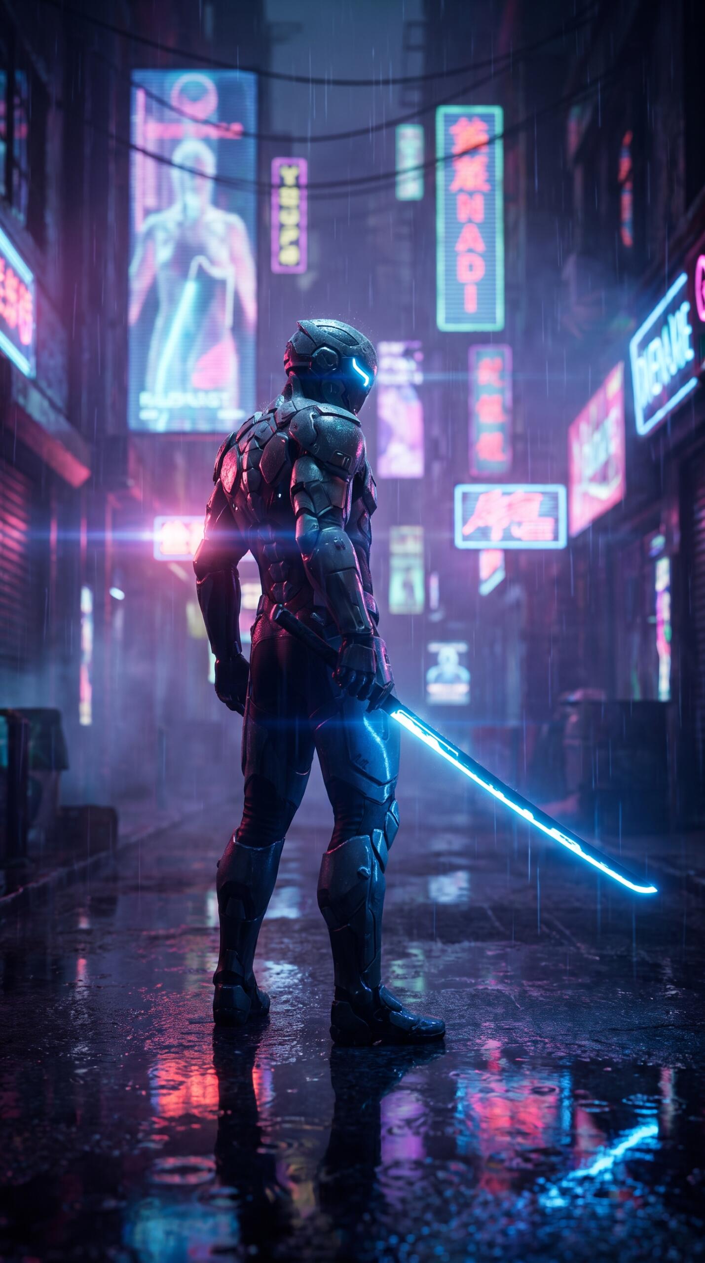 Cyber Ninja Wallpaper