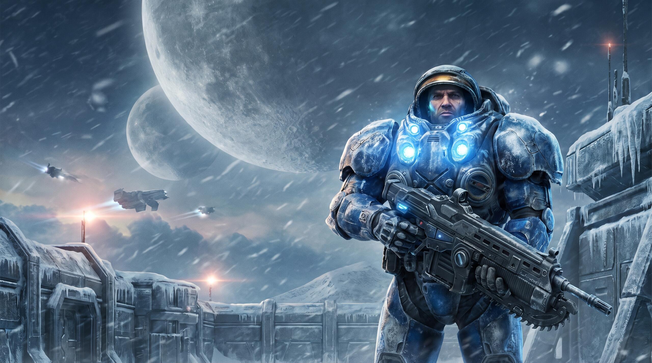 Space Marine Outpost Wallpaper