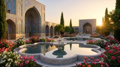 Persian Royal Garden Wallpaper