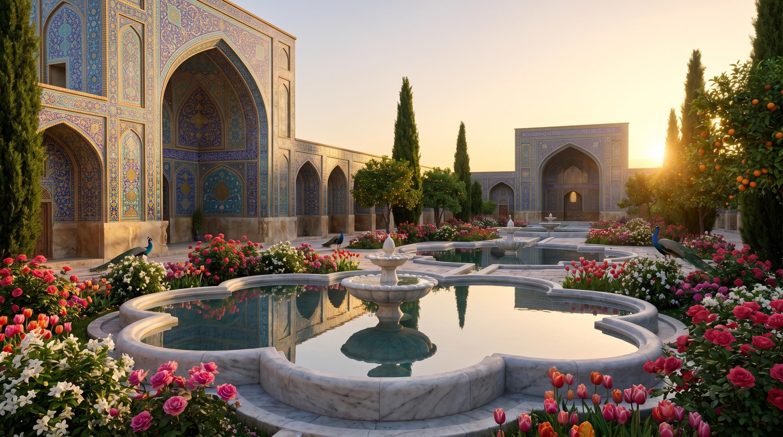 Persian Royal Garden Wallpaper