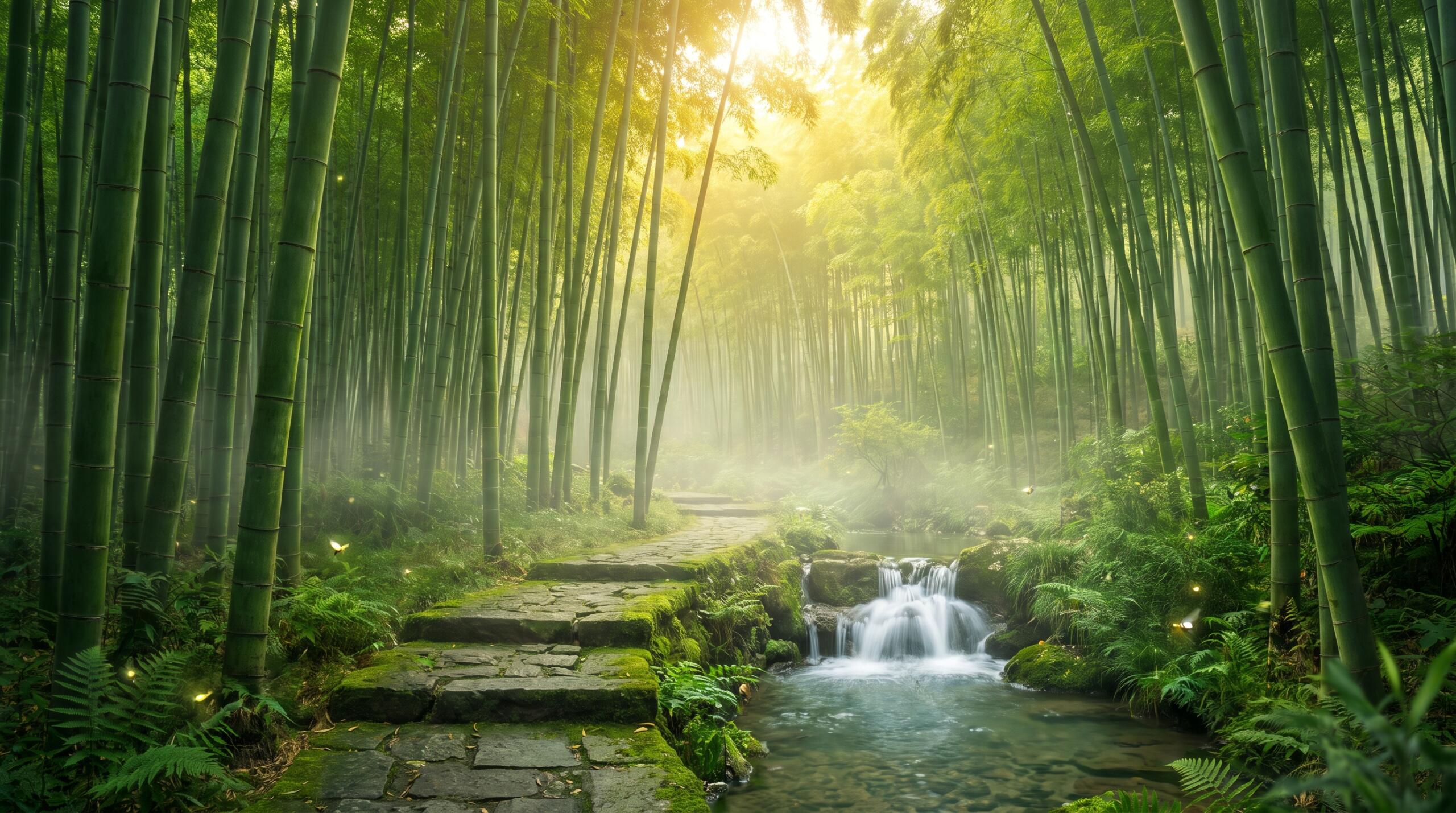 Hidden Bamboo Forest Wallpaper
