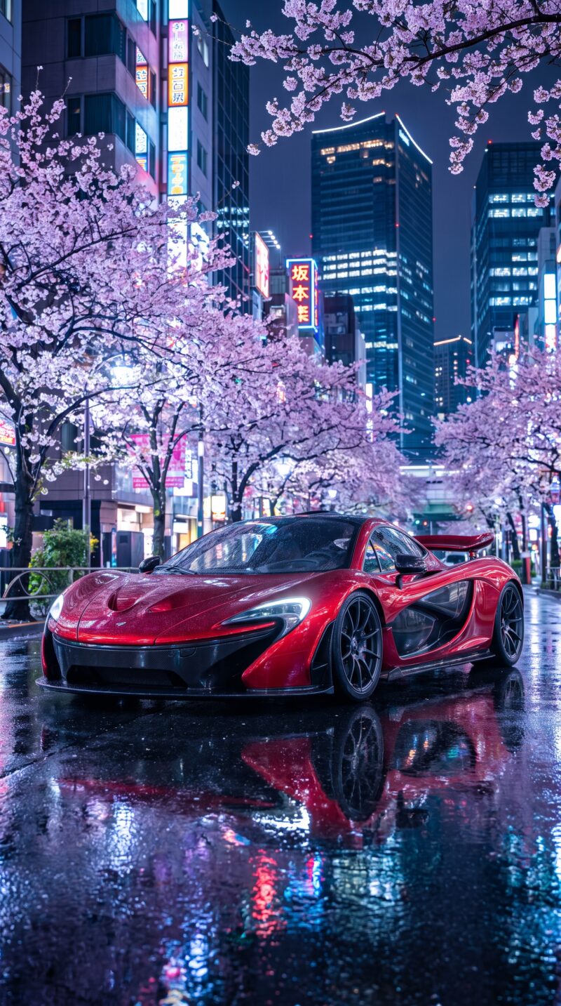 Crimson Supercar Wallpaper