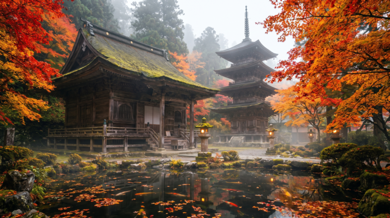 Japanese Temple Wallpaper