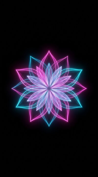 Electric Bloom Wallpaper