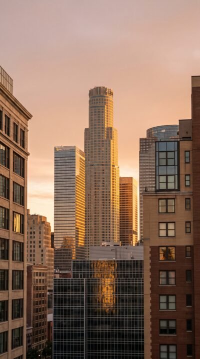 Golden Hour Skyline Wallpaper
