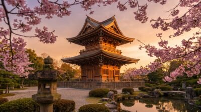 Golden Pagoda Wallpaper