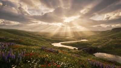 Valley Of Light Wallpaper
